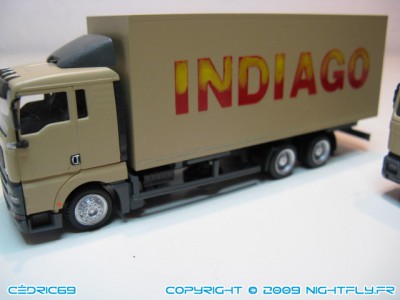 camion herpa avec lettrages PICKUP repeints "maison"...c'est mon "chouchou"!!