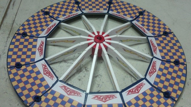 Plateau avec ajout étiquette sur les bras du centre