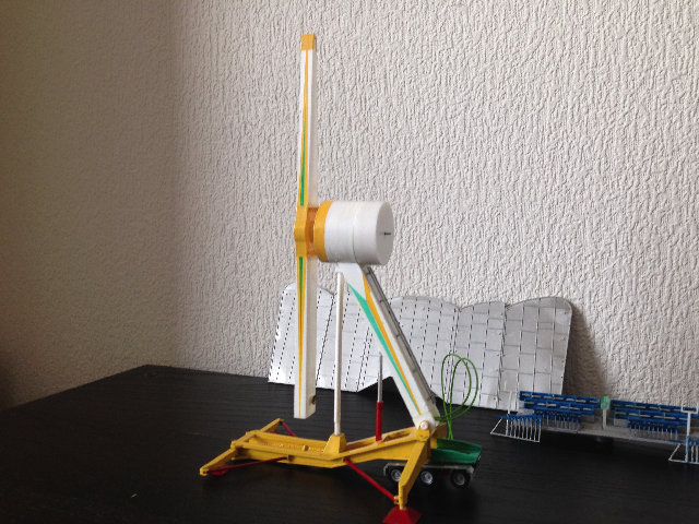 Vous pouvez apercevoir derrière les barrières de la nacelles, qui sèchent!